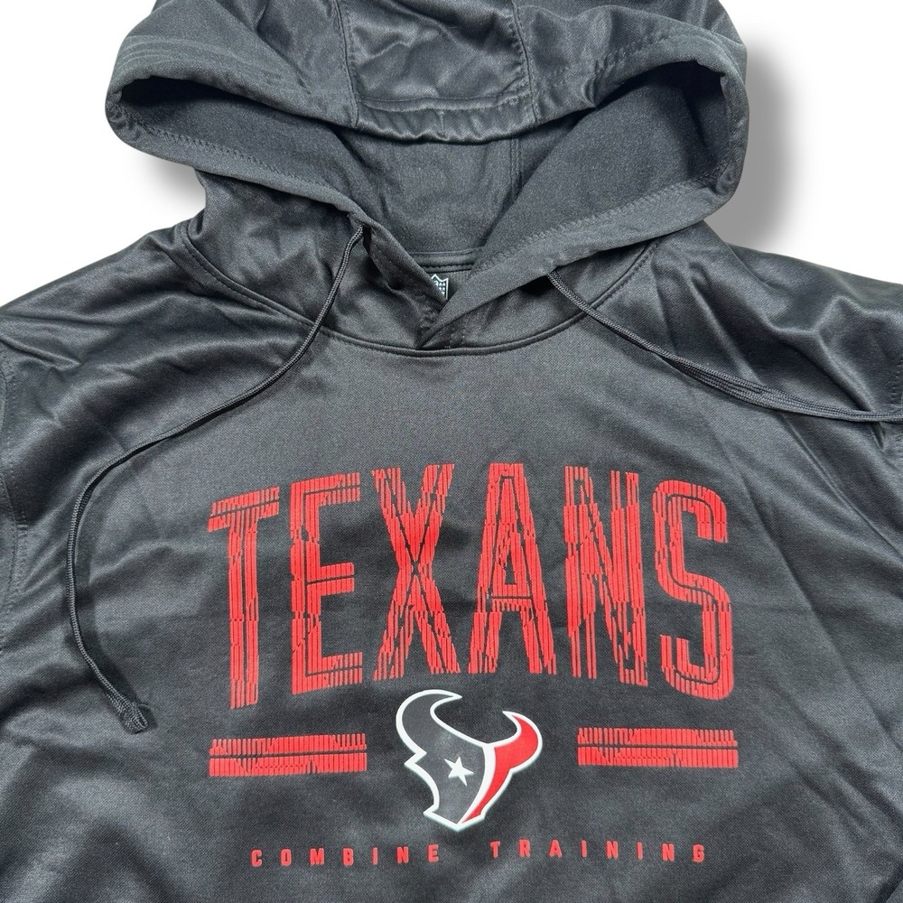NEW Houston Texans Hoodie Men's Medium NFL Nike Team Apparel Pullover Black‎